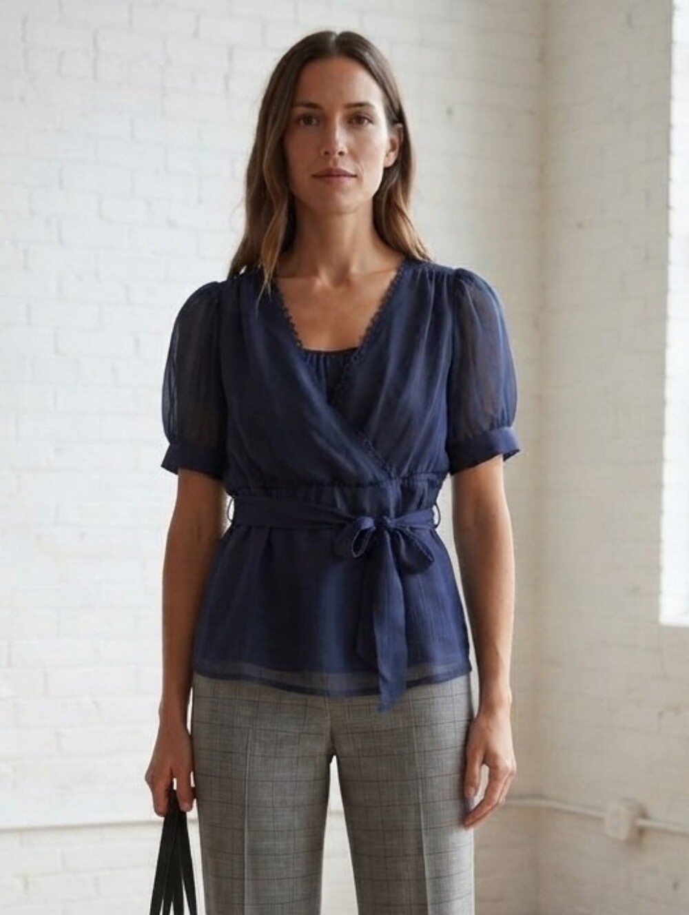NWOT Blouse Navy H&M
